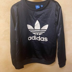 Adidas satin crewneck